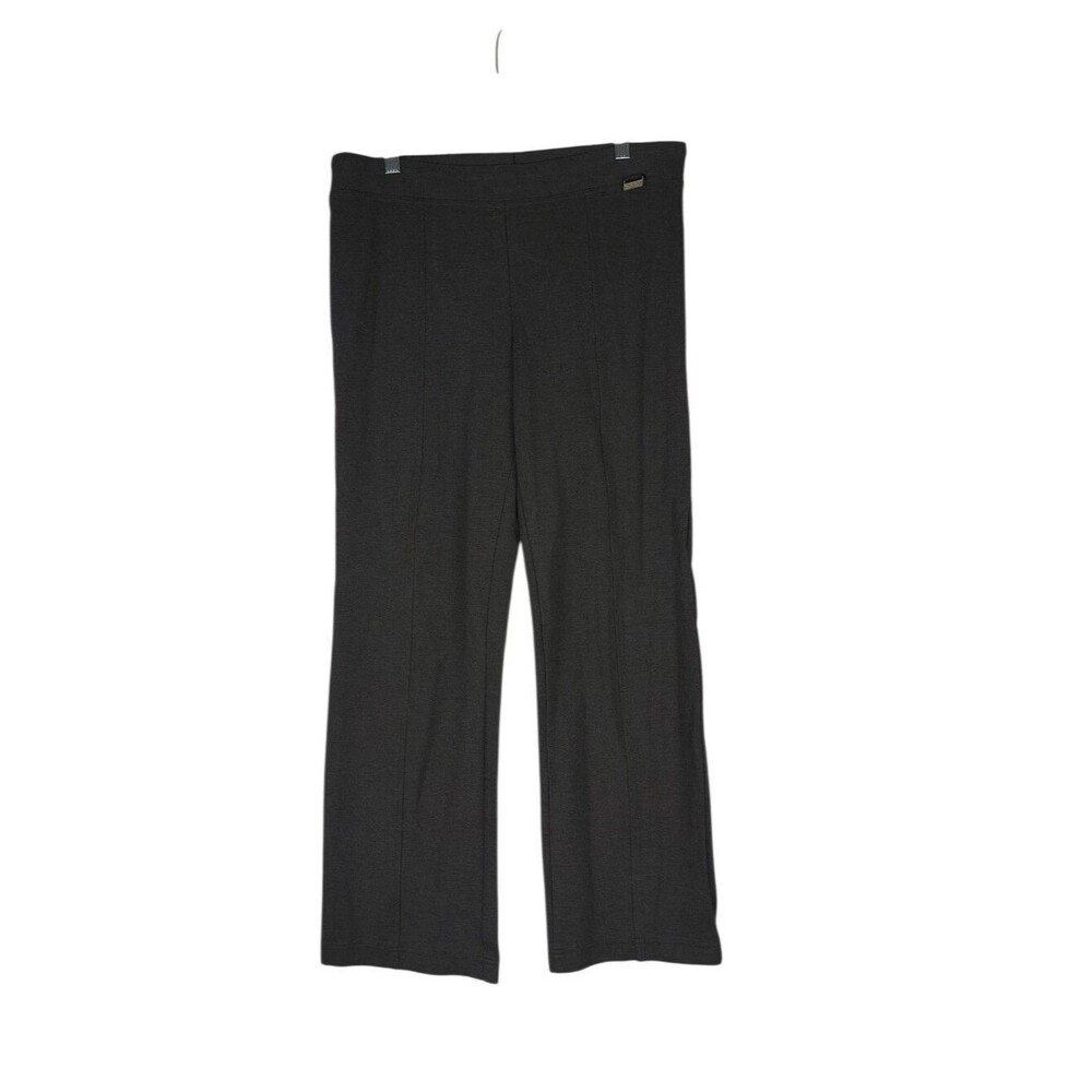 Calvin Klein Pants Women's L Charcoal Essential Power Stretch Straight Pull On